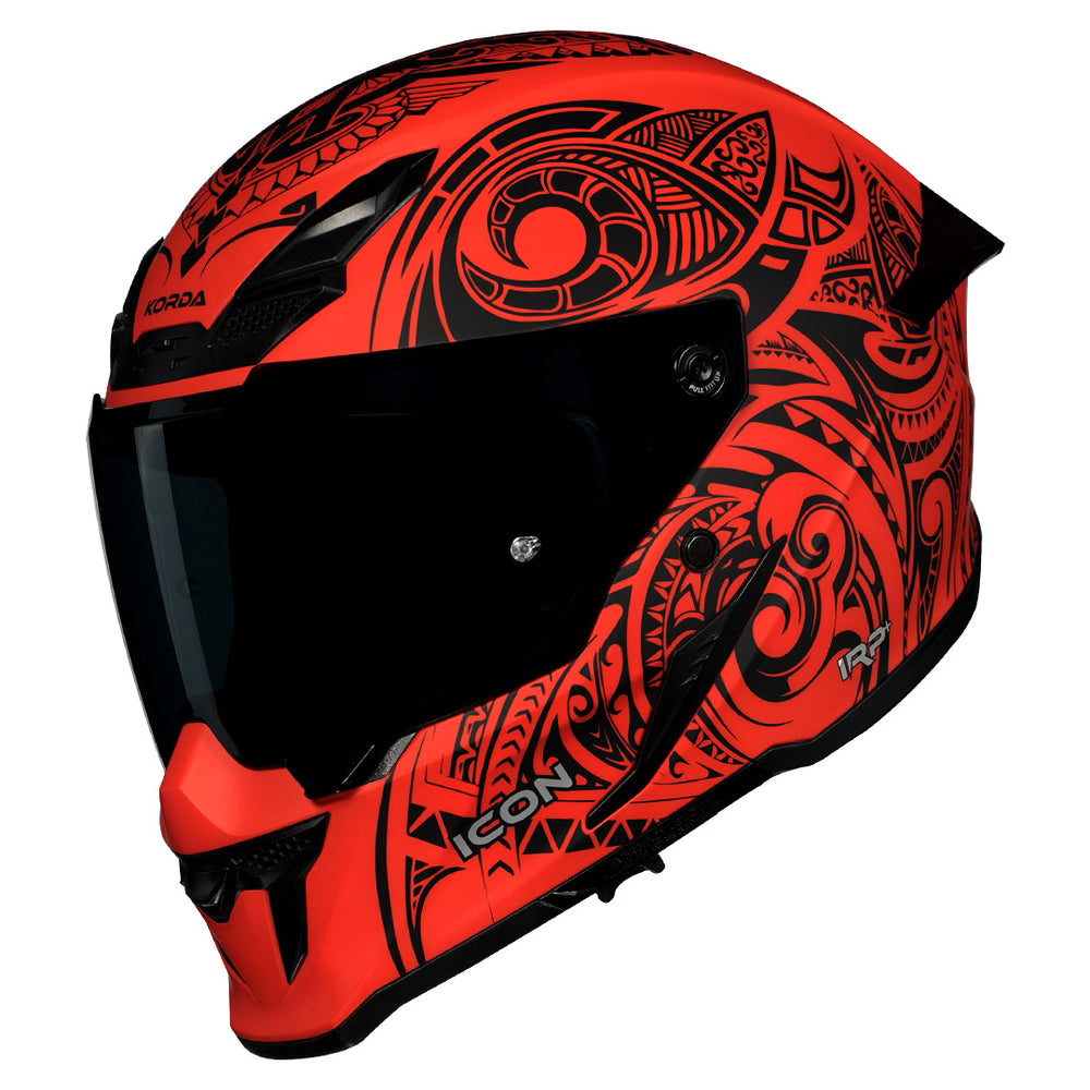 Korda Icon Maori Helmet with smoke visor
