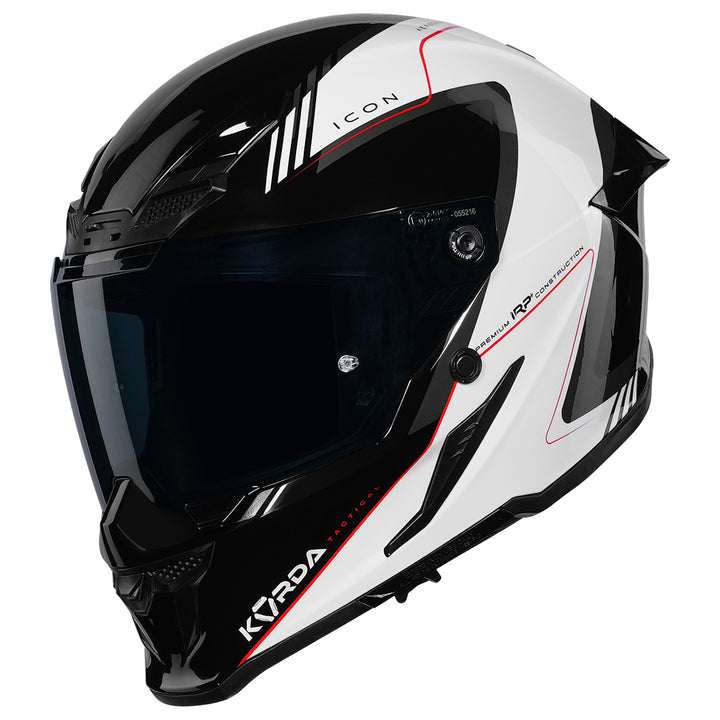 Korda Icon Nero Helmet white and Red