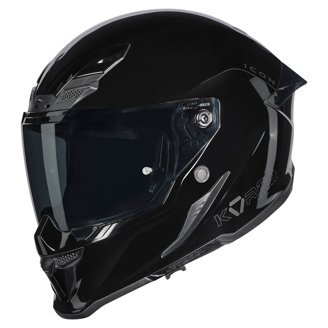 Korda Icon Solid Gloss Black Helmet