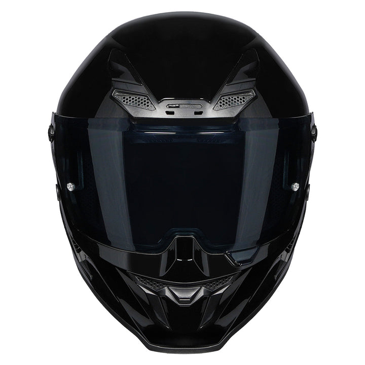 Korda Icon Solid Gloss Black Helmet front