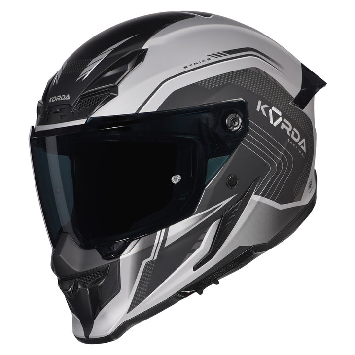 Korda Icon Strike Helmet Matt Grey with smoke visor