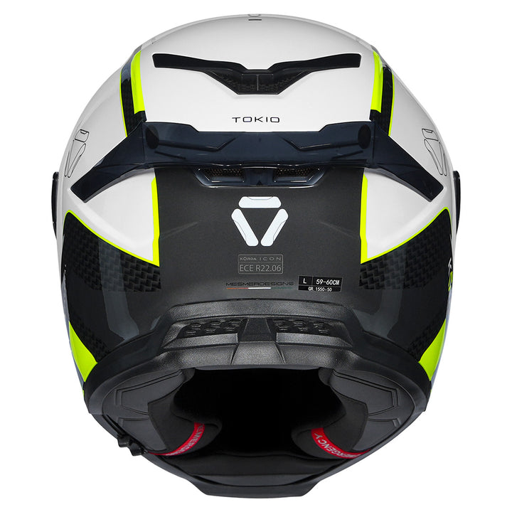 Korda Icon Tokio Helmet Fluorescent Yellow back