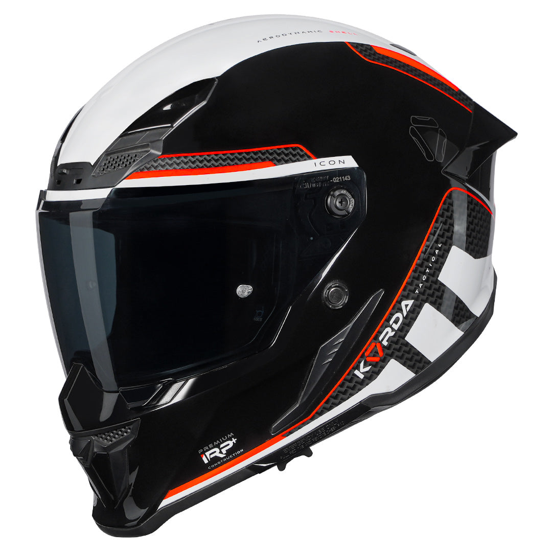 Korda Icon Tokio Helmet gloss white red