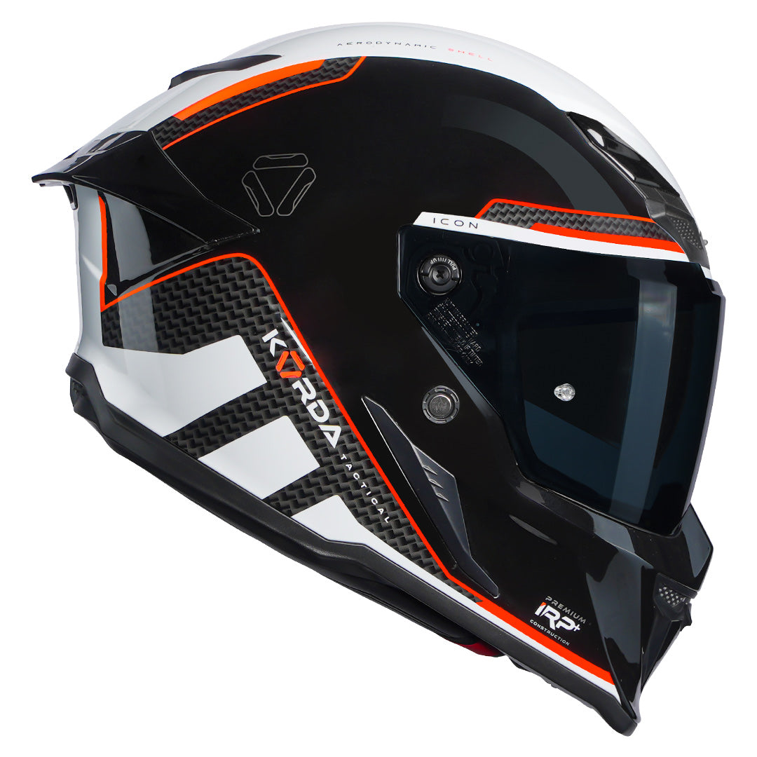 Korda Icon Tokio Helmet gloss white red side