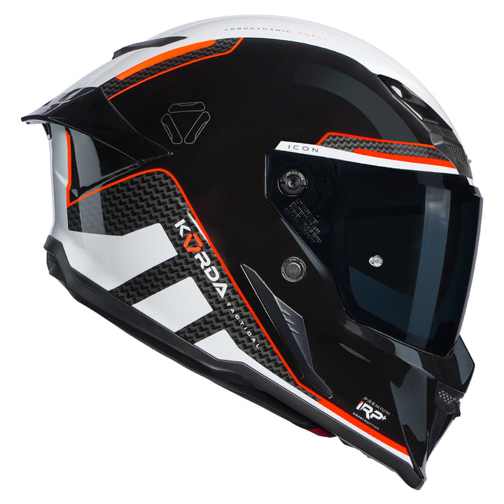Korda Icon Tokio Helmet gloss white red side