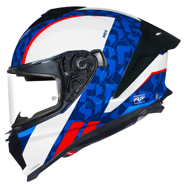 Korda Neo Creer Helmet (White Blue) side