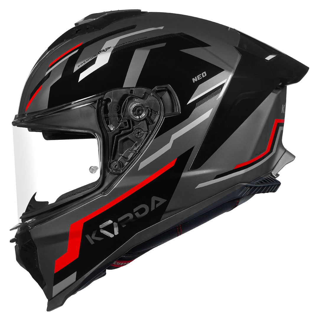Korda Neo Fuego Helmet (Black & Red) side