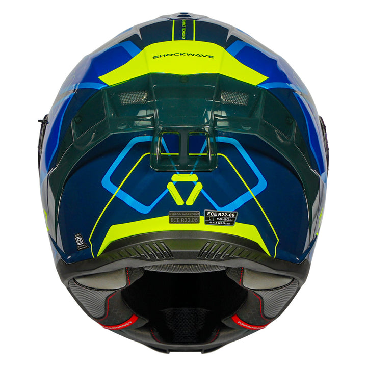 Korda Shockwave Flow Helmet blue back