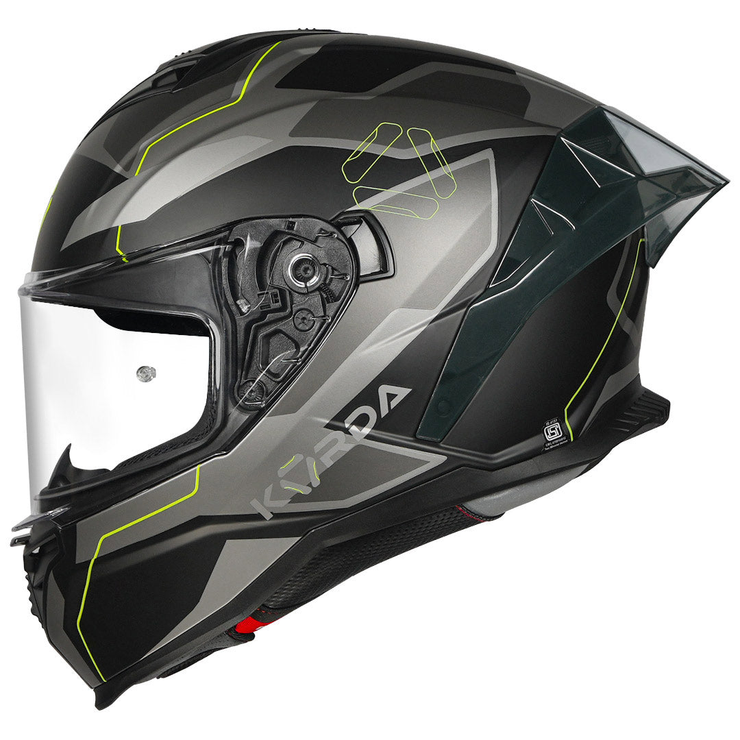 Korda Shockwave Flow Helmet grey side