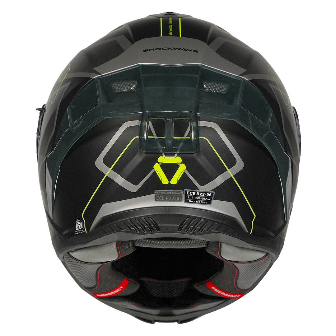 Korda Shockwave Flow Helmet grey back