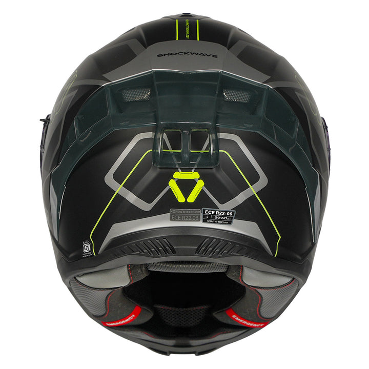 Korda Shockwave Flow Helmet grey back