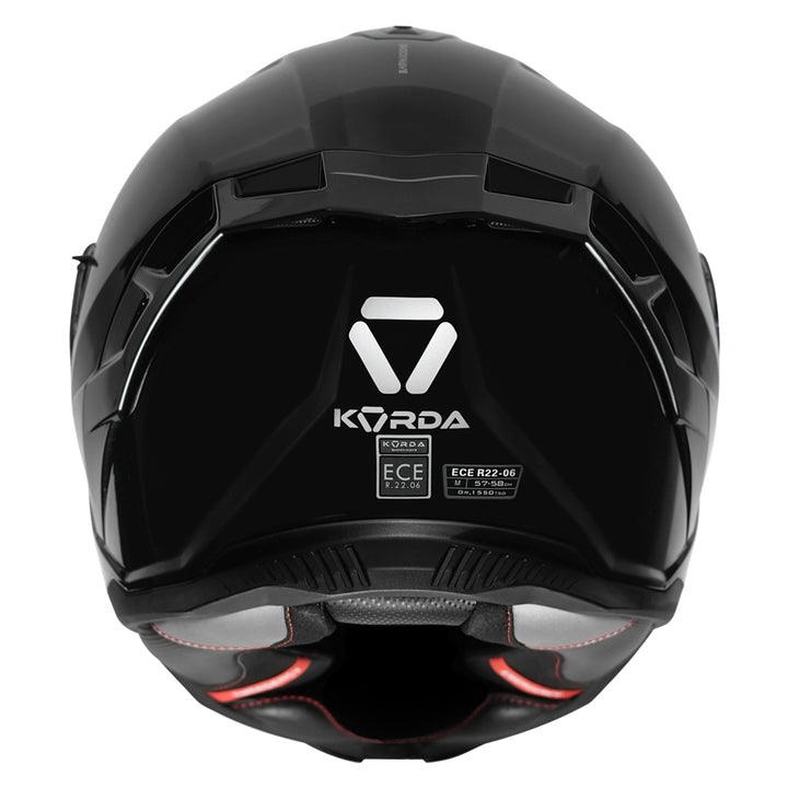 Korda Shockwave Solid Gloss Helmet black back