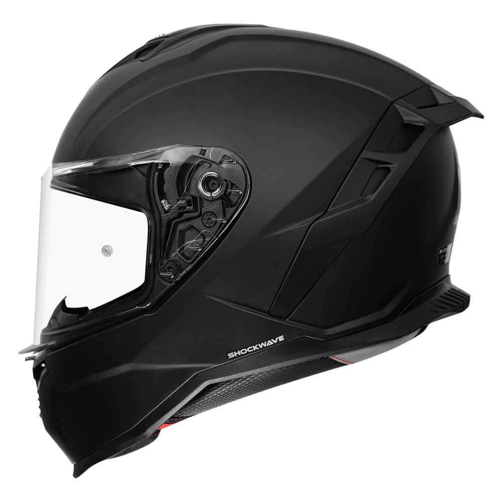 Korda Shockwave Solid Matt Helmet black side
