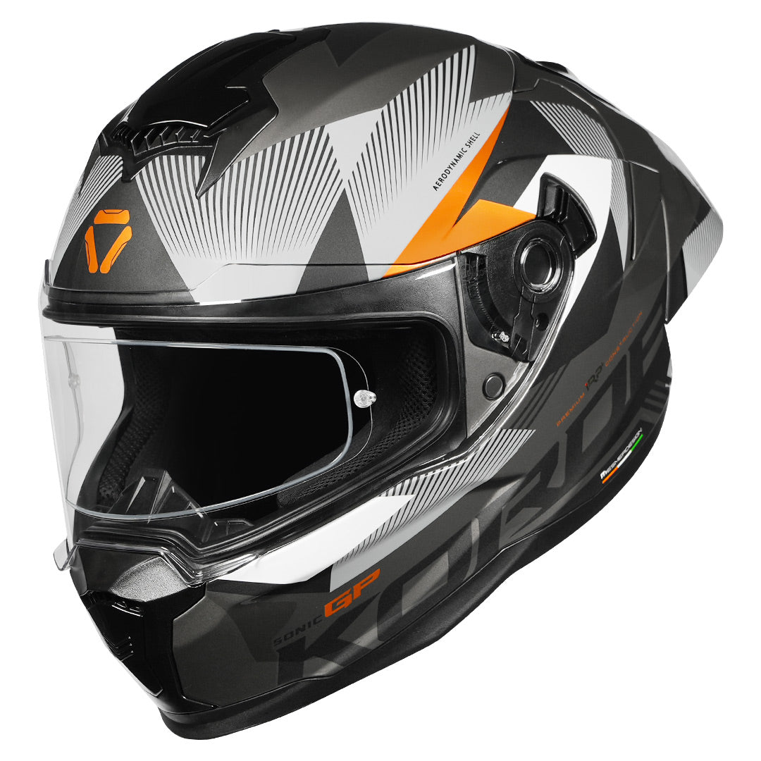 Korda Sonic GP Brave Helmet with clear visor