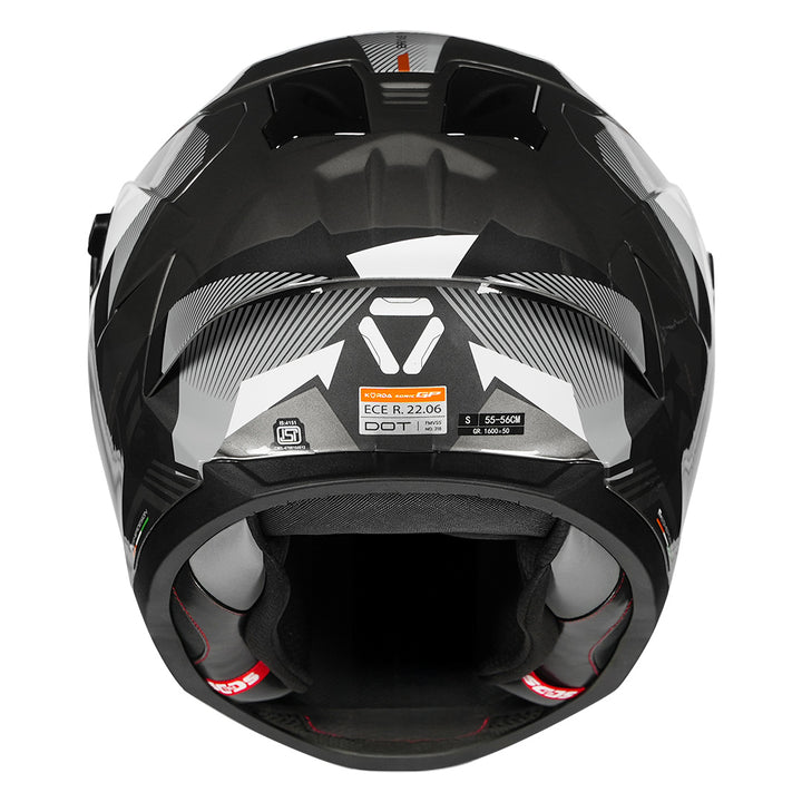 Korda Sonic GP Brave Helmet back