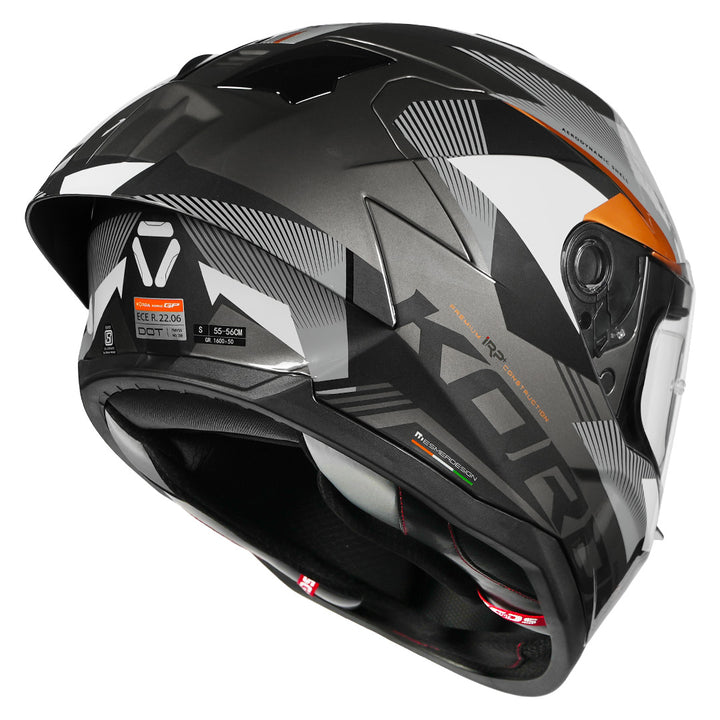 Korda Sonic GP Brave Helmet back