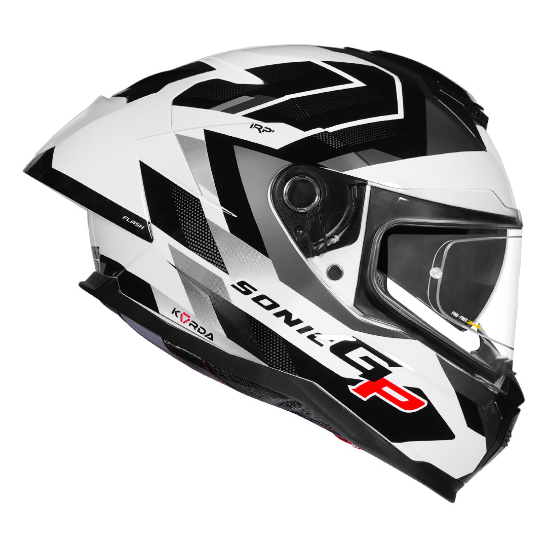 Korda Sonic GP Flash Helmet (White) side