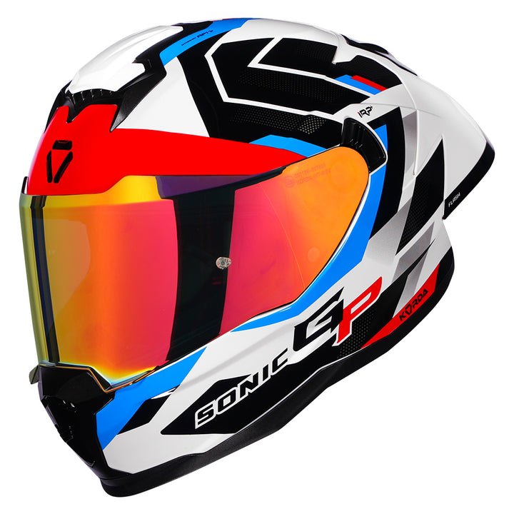 Korda Sonic GP Flash Helmet (Blue) with revo visor