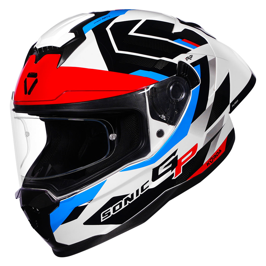 Korda Sonic GP Flash Helmet (Blue) with clear visor