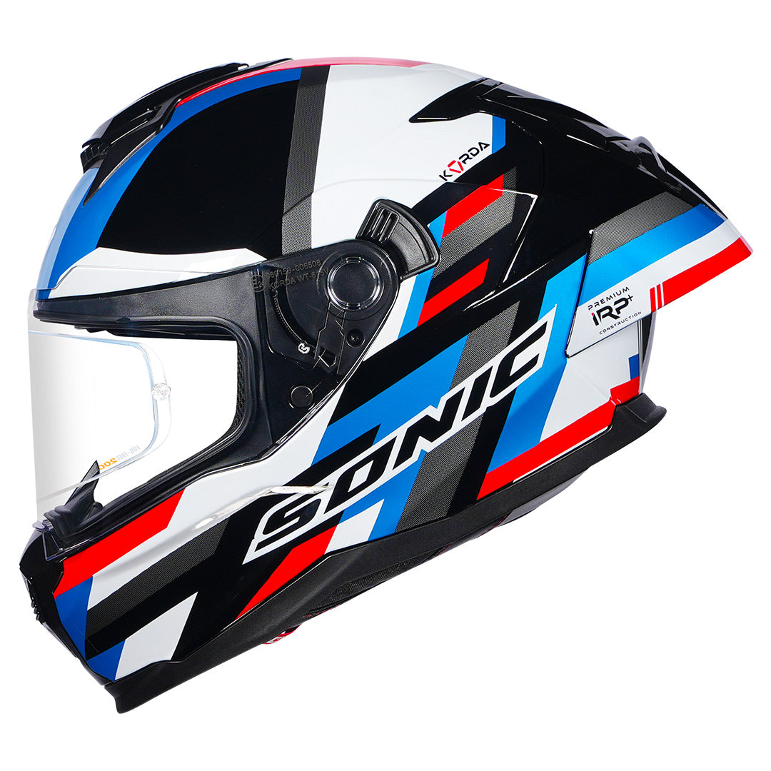 Korda Sonic Moze Helmet blue red side