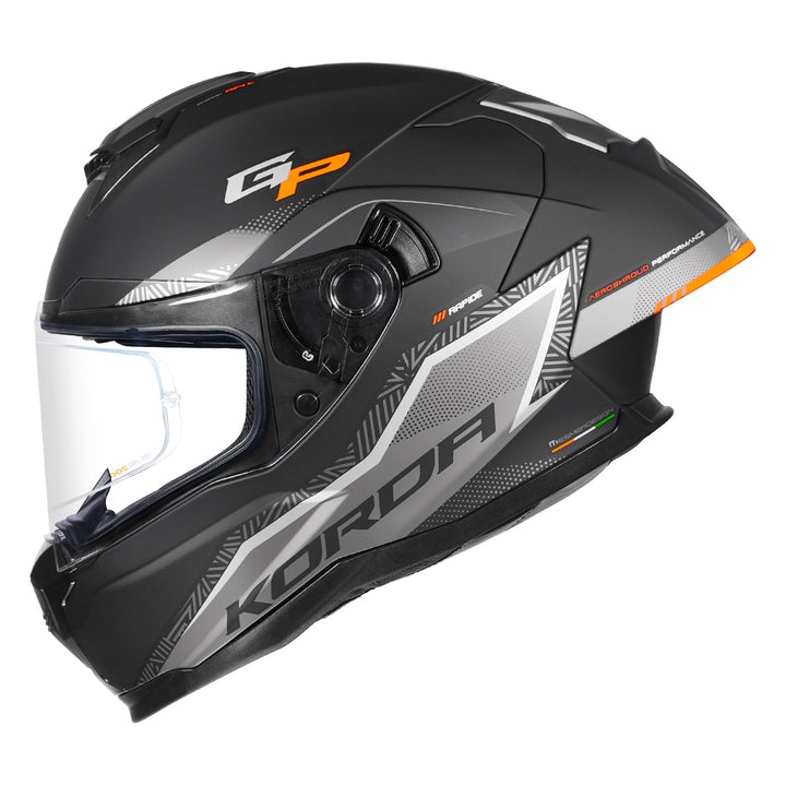 Korda Sonic GP Rapide Helmet orange side