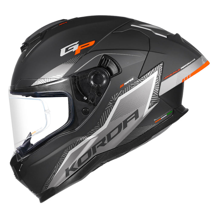 Korda Sonic GP Rapide Helmet (Orange) side