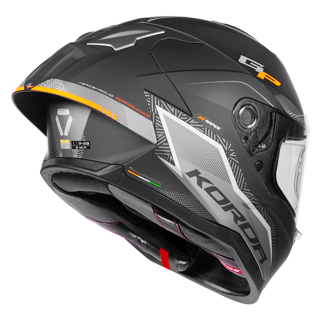 Korda Sonic GP Rapide Helmet orange