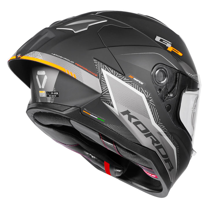 Korda Sonic GP Rapide Helmet orange