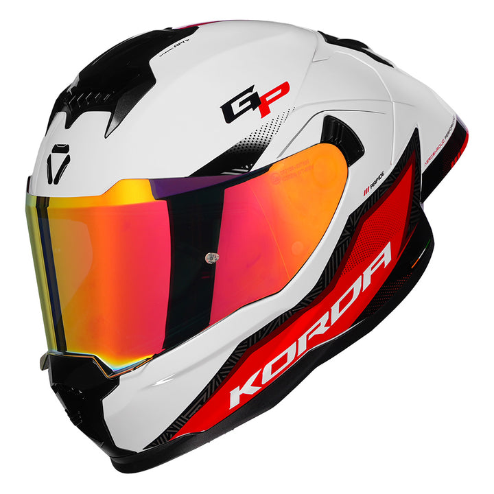 Korda Sonic GP Rapide Helmet red with revo visor