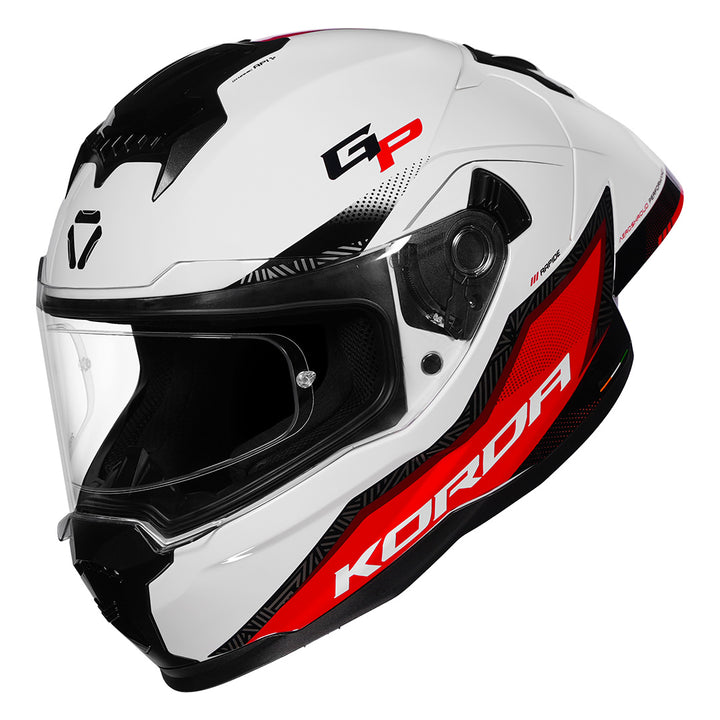 Korda Sonic GP Rapide Helmet red with clear visor