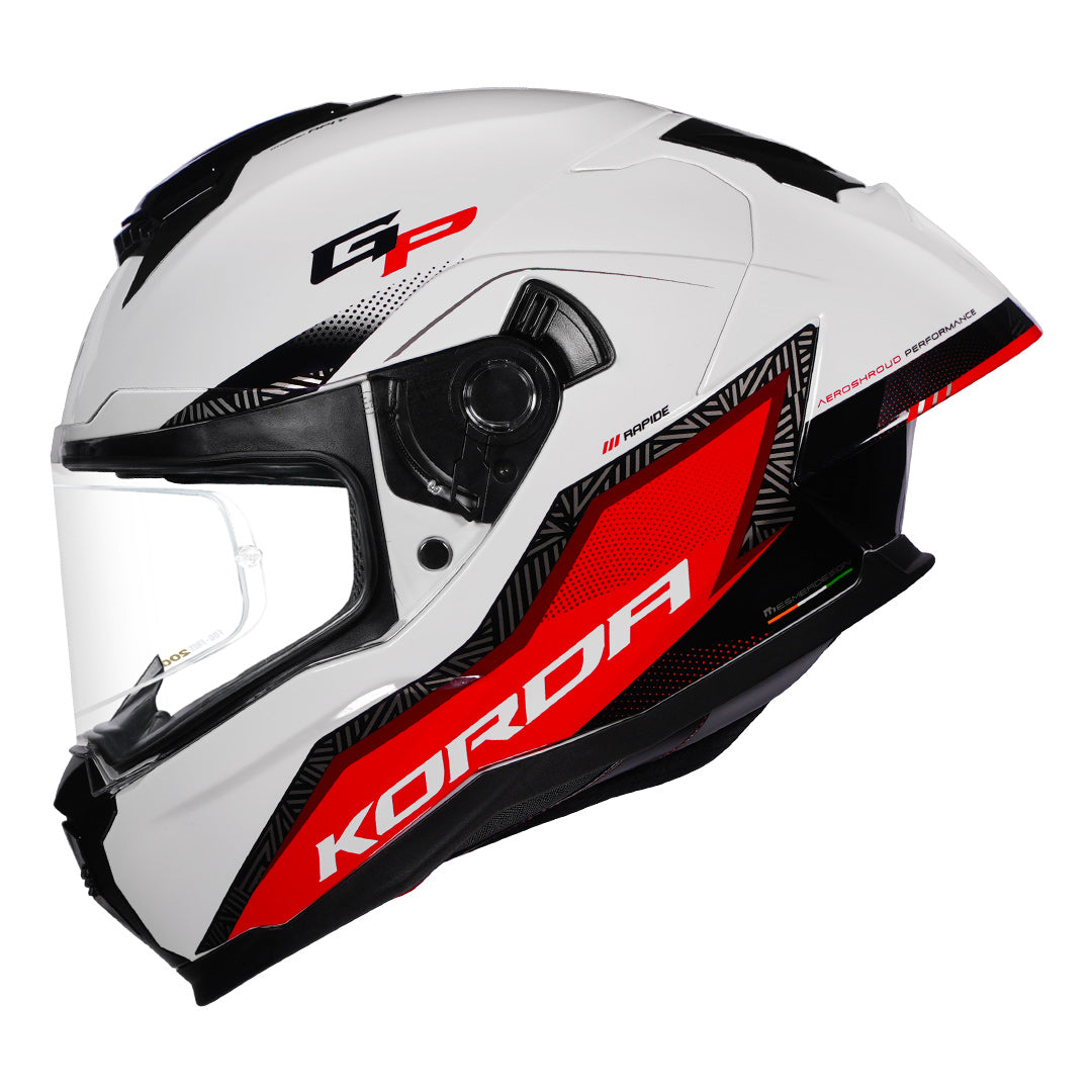 Korda Sonic GP Rapide Helmet red side