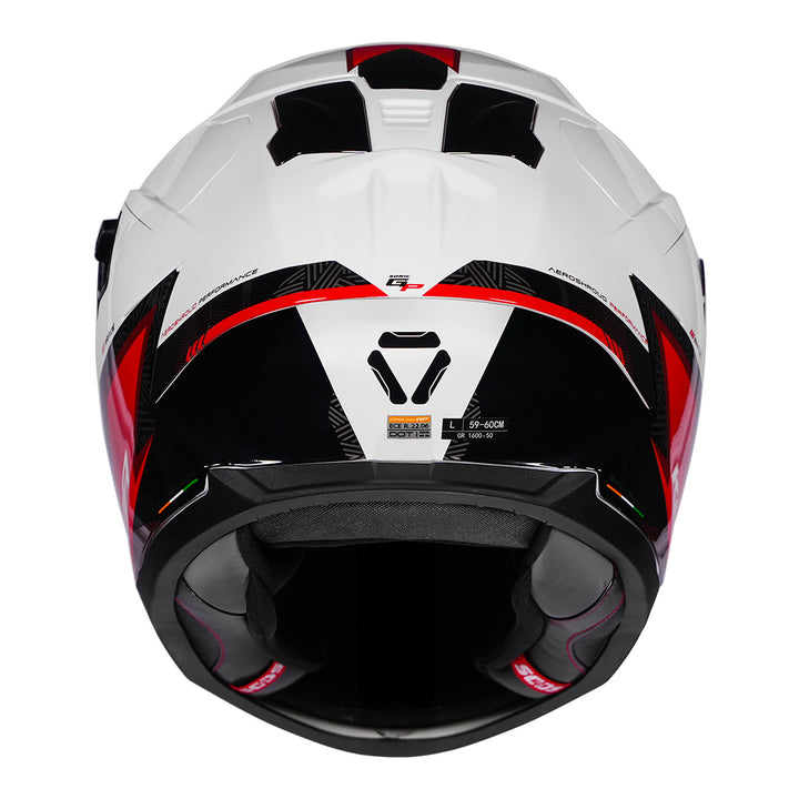 Korda Sonic GP Rapide Helmet red back