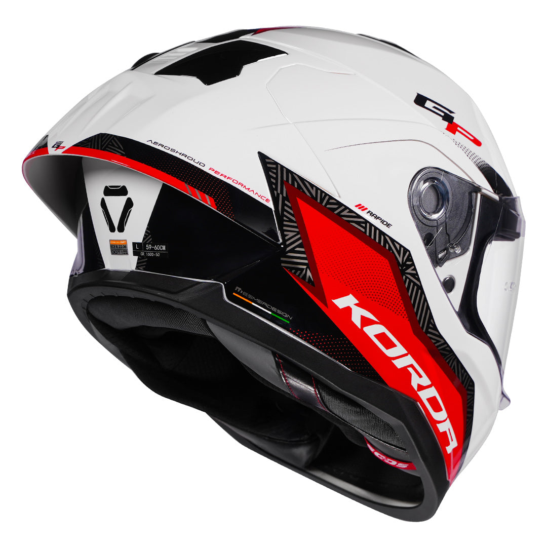 Korda Sonic GP Rapide Helmet red