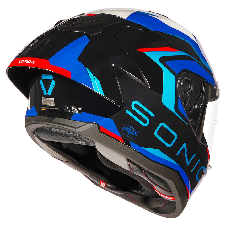 Korda Sonic GP Roadlion Helmet (Gloss Red)