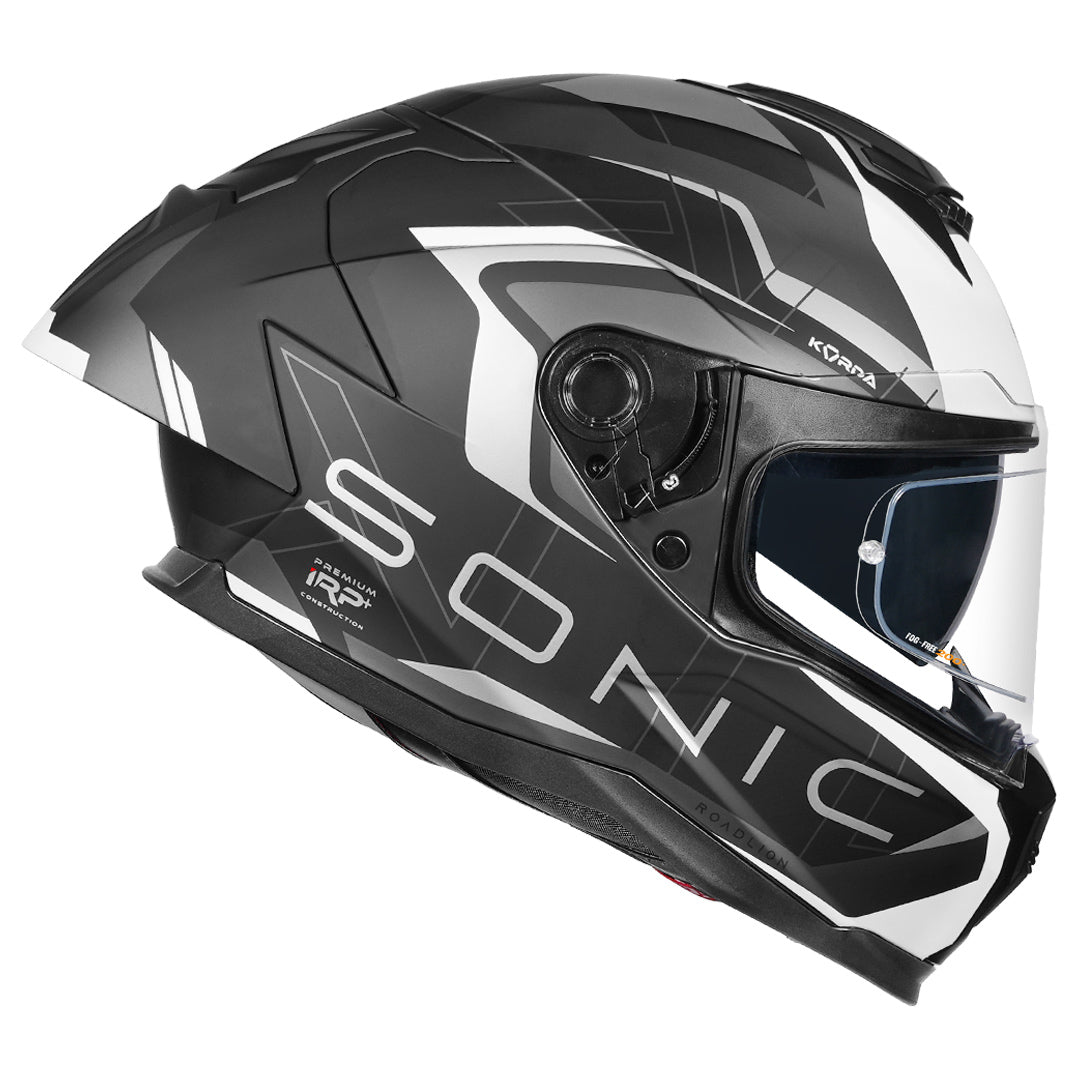 Korda Sonic Roadlion Helmet matt grey side