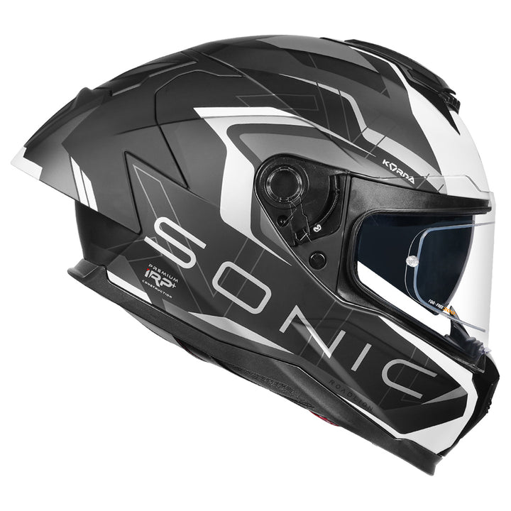 Korda Sonic Roadlion Helmet matt grey side