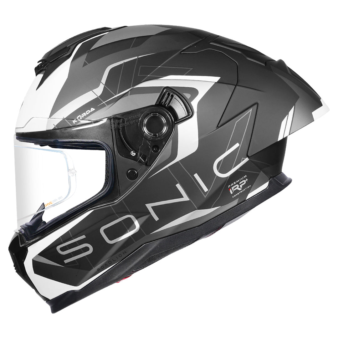 Korda Sonic Roadlion Helmet matt grey side