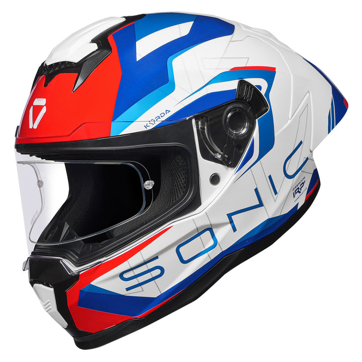 Korda Sonic Roadlion Helmet gloss blue and red