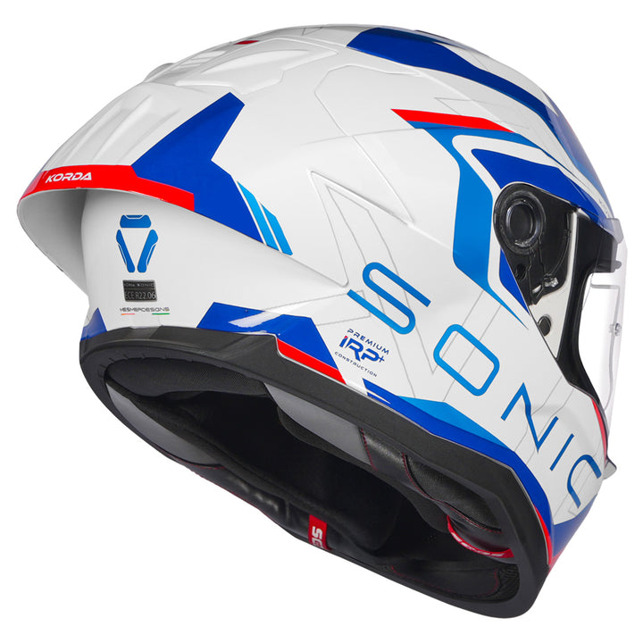 Korda Sonic Roadlion Helmet gloss blue and red