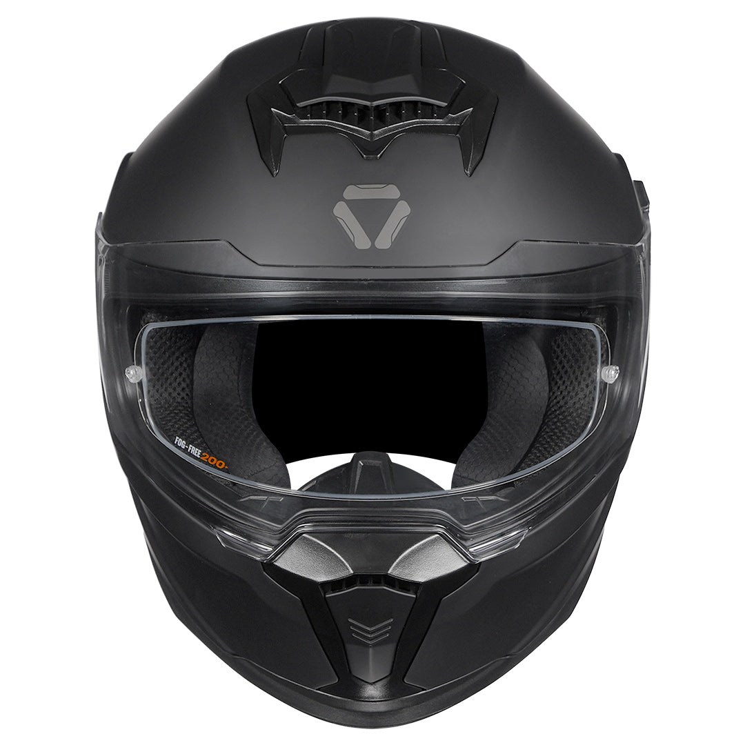 Korda Sonic Solid Matt Black Helmet front