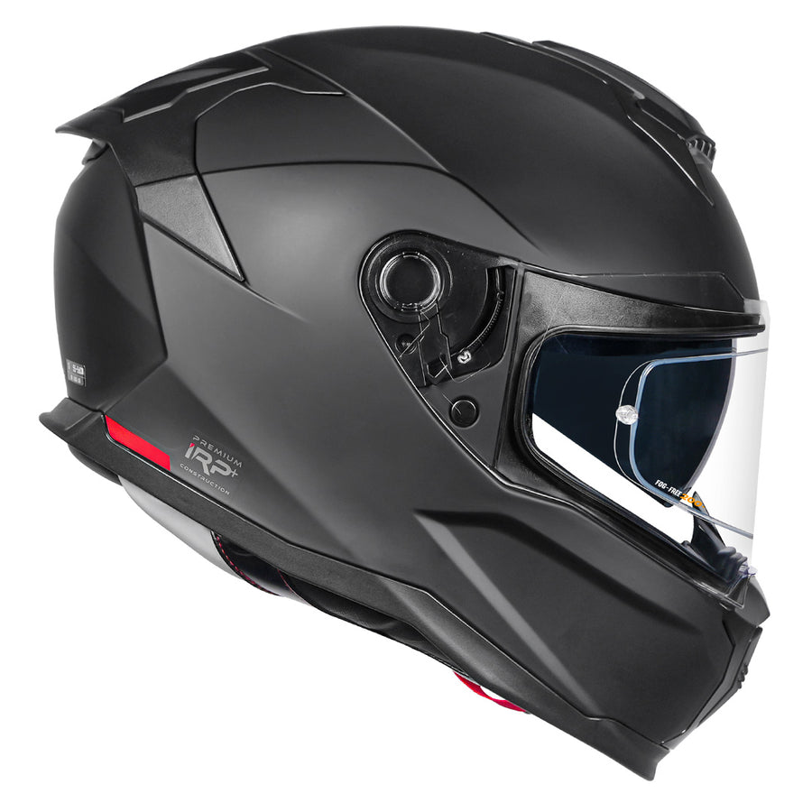 Korda Sonic GP Solid Matt Black Helmet | IRP+ Shell Construction ...