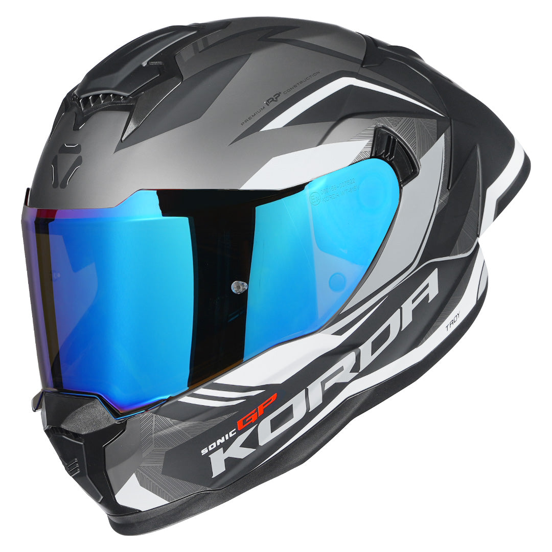 Korda Sonic GP Troy Helmet (Matt Grey)
