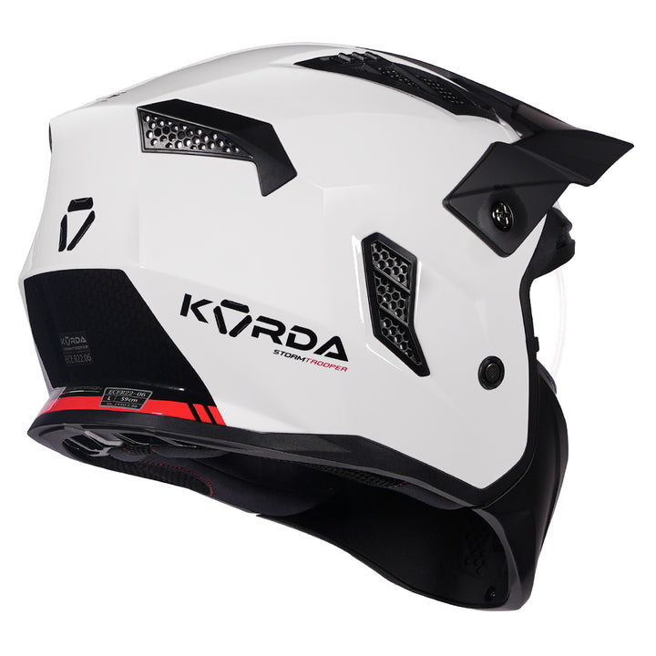 Korda StormTrooper Solid Helmet (White) back