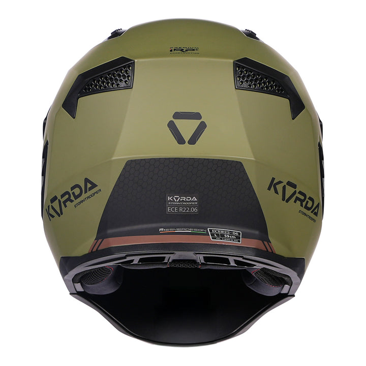 Korda StormTrooper Solid Helmet (Military Green) back