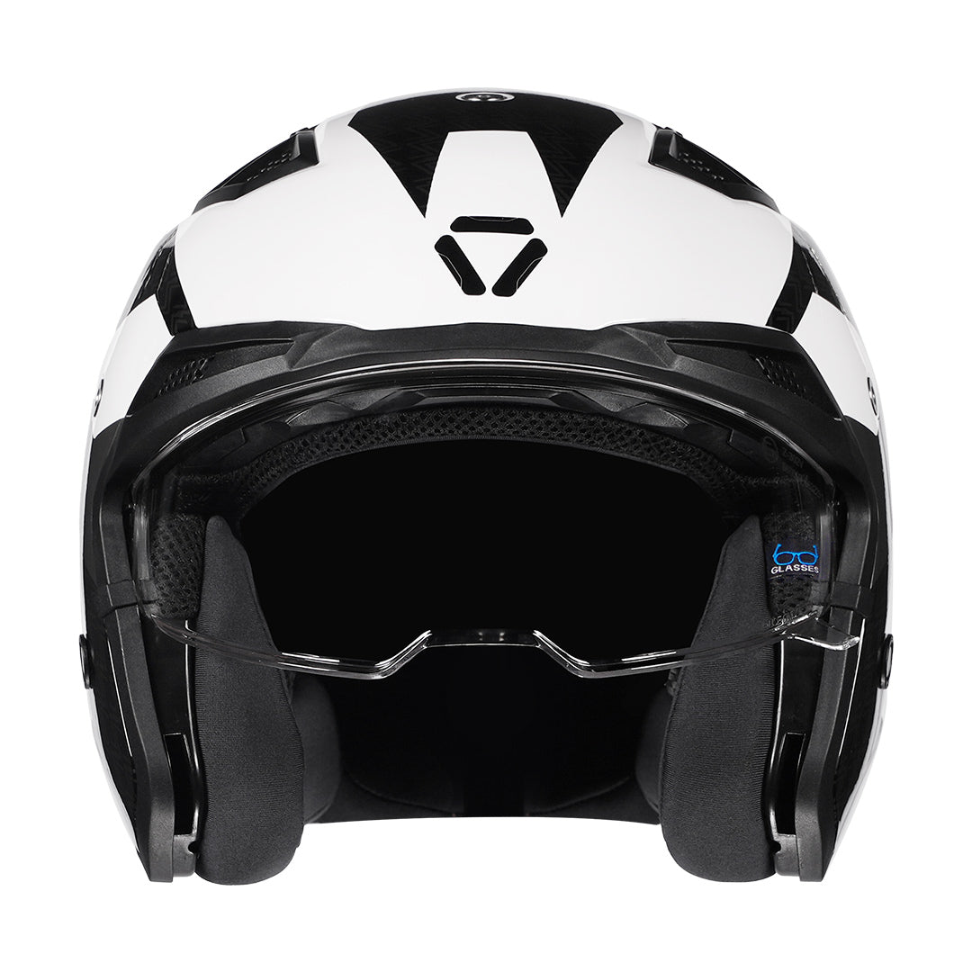 Korda StormTrooper Xoe Helmet (Fluorescent Orange) open-face front