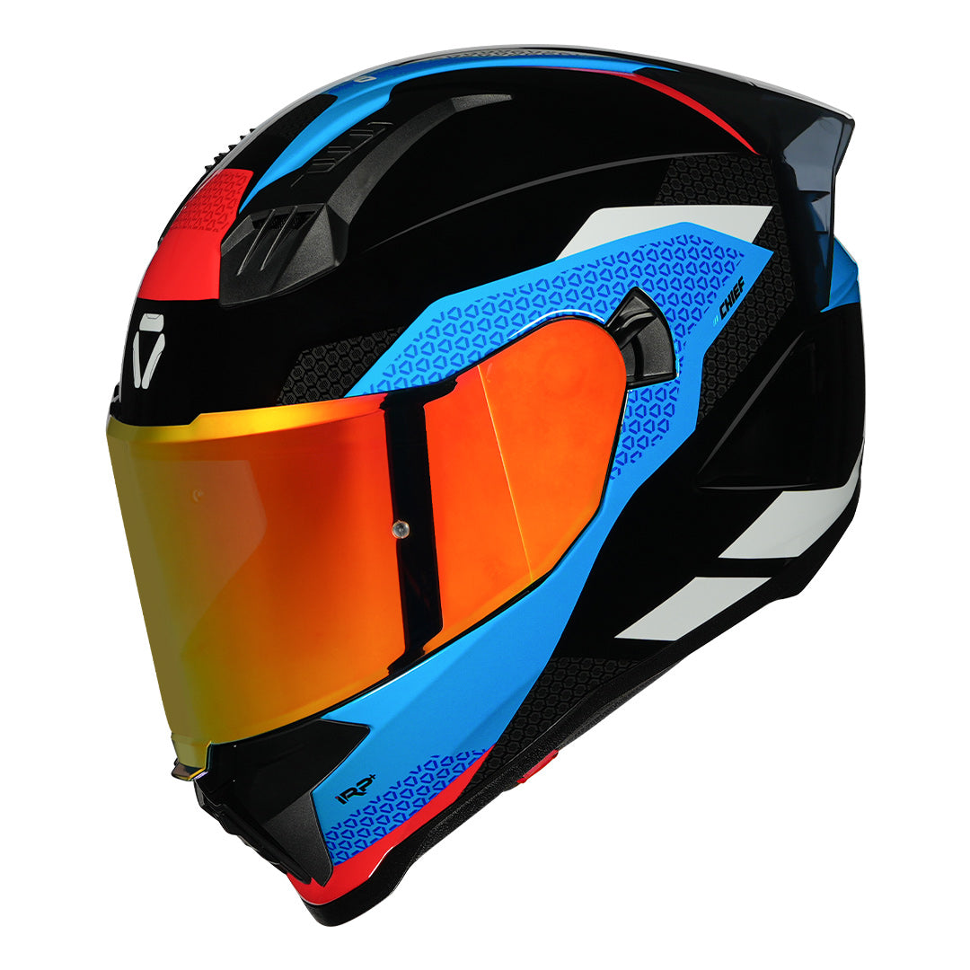 Korda Evo Chief Helmet black blue with revo visor