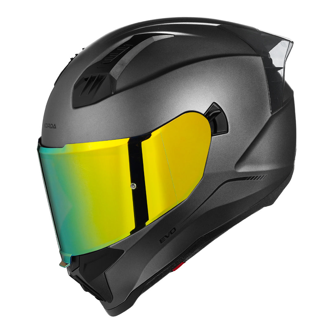 Korda Evo Solid Grey Helmet with revo visor