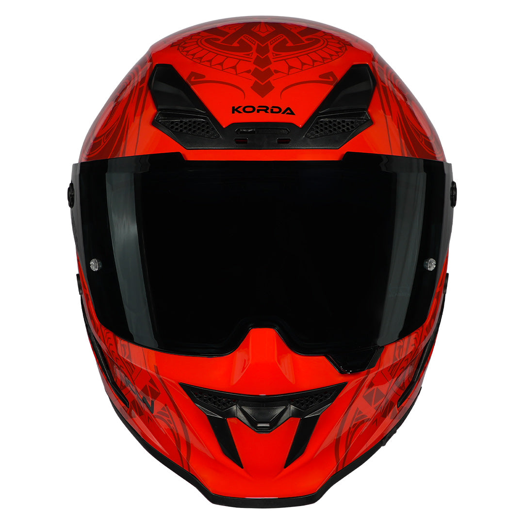 Korda Icon Maori Helmet gloss red front