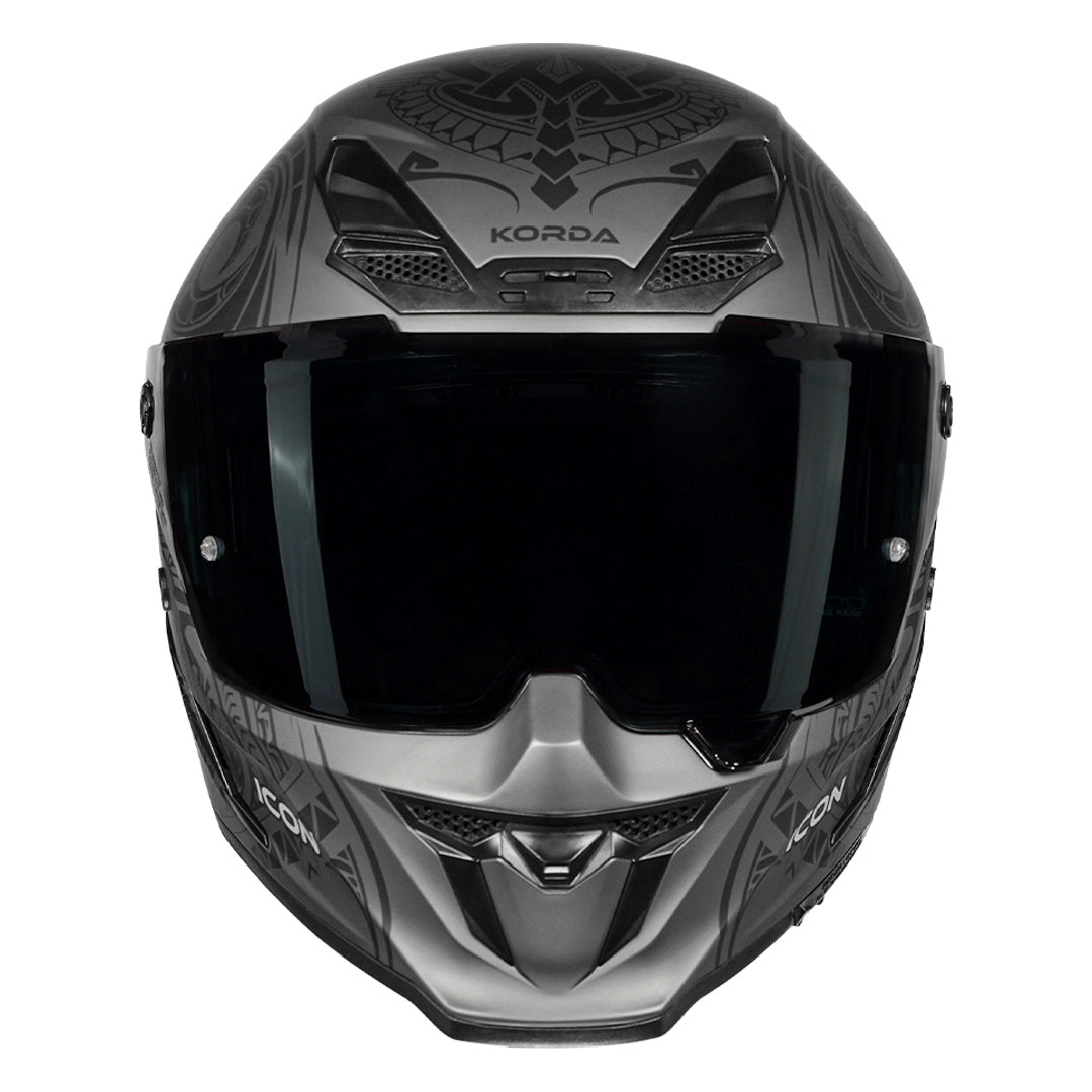 Korda Icon Maori Helmet matt grey front