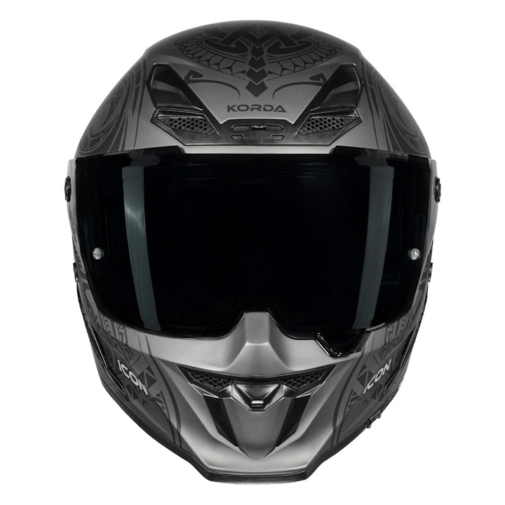 Korda Icon Maori Helmet matt grey front